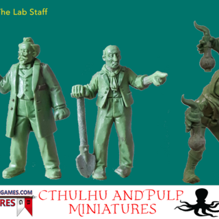 BG-CTH001  The Lab Staff (3 models, 28mm, unpainted)