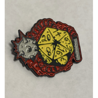 Mork Borg Flail Enamel Pin - DM, OSR