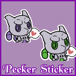 Twokyu Peeker Sticker