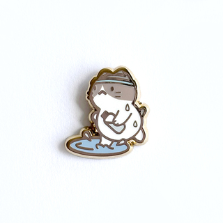 Running Kitty Mini Enamel Pin