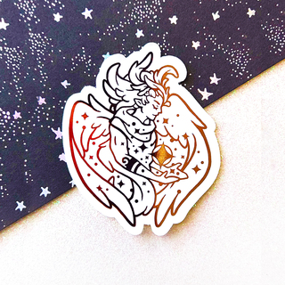 "The Star Keeper Angel" Sticker