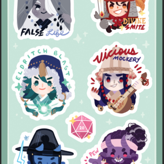 Sticker Sheet A: Heroes