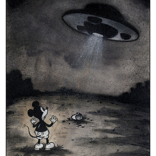 MINNIE'S ABDUCTION 12X16 PRINT by Frank Forte