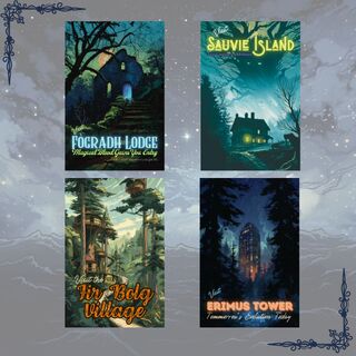 The Cursed Land Travel Postcard Set