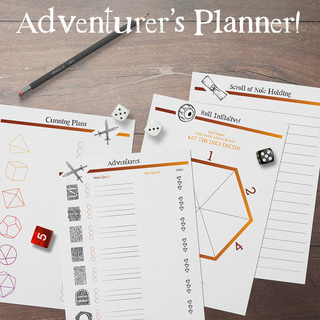 Adventurer's Planner Pages - Make your plans!