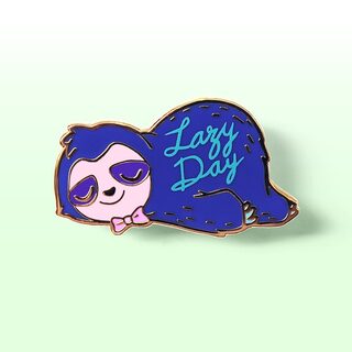 Enamel Pin Lazy Day Sleepy Sloth