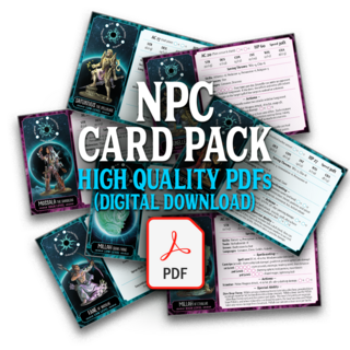 Digital Copy of Character Cards