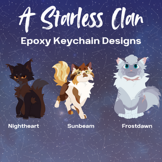 A Starless Clan Epoxy Keychain