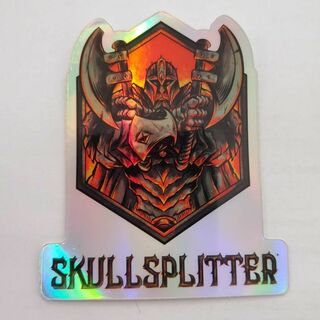 Holographic SkullSplitter Warrior Sticker