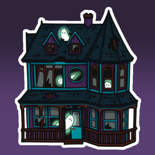 Haunted Dream House Sticker