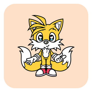 Enamel Pin - Tails