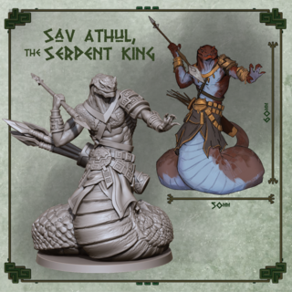 Sav Althul "Serpent King" Miniature