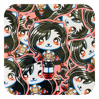 Final Fantasy Tifa Waterproof Glossy Sticker