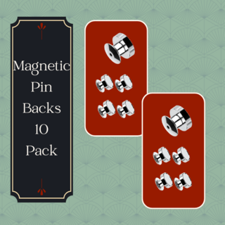 Magnetic Pin Backs 10 pack
