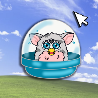 Talking Fluff Capsule Pin