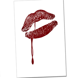 Premium Lithograph - "DNA Lips" by Louis Leibowits