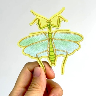 Praying Mantis 3" Iron-on Patch