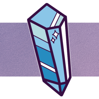 Blue Crystal Mini Pin