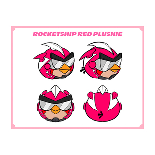 Rocketship Red Plushie