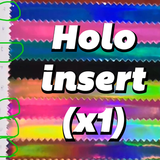 Holo insert- Electric blue