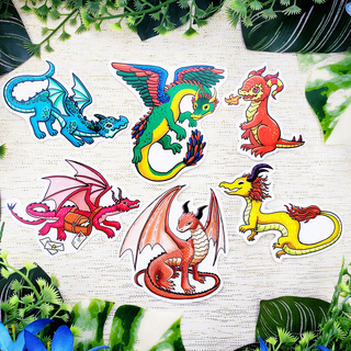 Vinyl Dragon Sticker Set