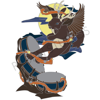 Mythical Bards Series 2 "Wolpertinger" Hard Enamel Pin