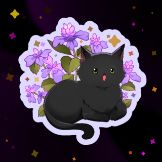 Sticker: Catnip Black
