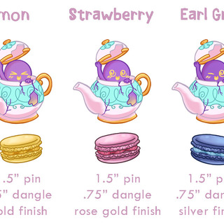 Macaron pin set