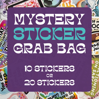 Mystery Sticker Grab Bag (10 or 20 Stickers) - Please Read Description