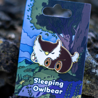 Sleeping Owlbear Pin (025)