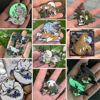 Forgotten Forest - Glow in the dark pin