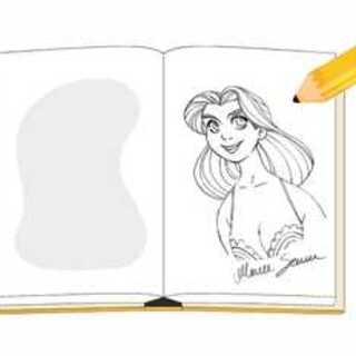 Hand-Drawn Sketch in the Puzzle Book