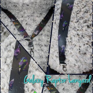 Galaxy Raptor Lanyard