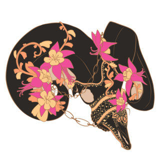 Ram Skull Enamel Pin