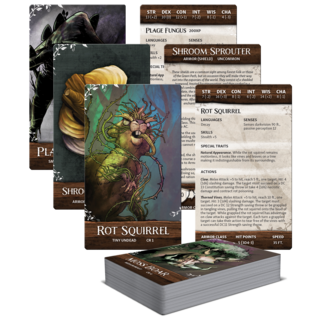 Monster, NPC & Encounter Reference Cards (90 cards)