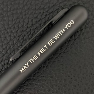 Custom Laser Engraving on MARKSMITH BLACK Ti MATTE body