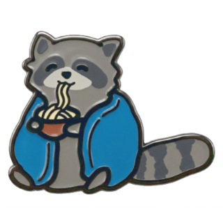 Raccoon Enamel Pin