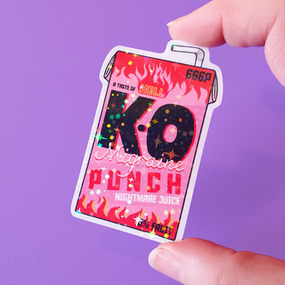 K.O Migraine Punch Sticker