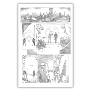 Original Art - BARRY KITSON - Fortress of the Future Race Page 01