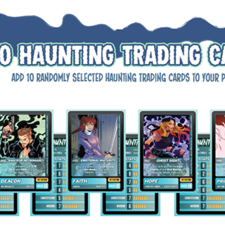 10 "HAUNTING" Trading Cards*