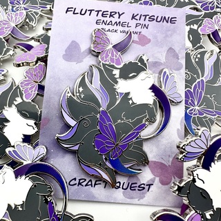 Fluttery Kitsune-Black
