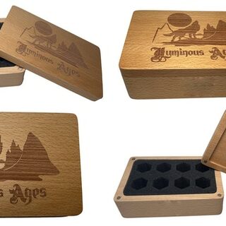 Call of the Moon Wooden Dice Box