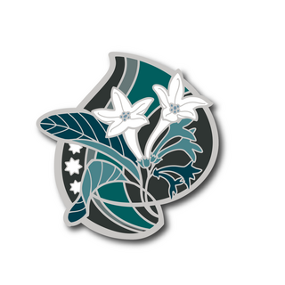 Nocturnal Nouveau Pin | Night Blooming Jasmine - Silver