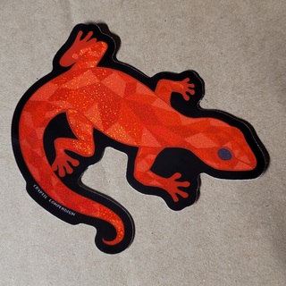 Ruby Lizard STICKER