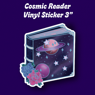 Cosmic Reader Sticker