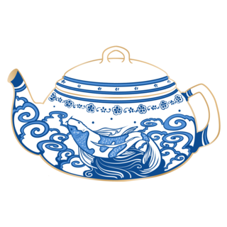 Porcelain Teapot Enamel Pin
