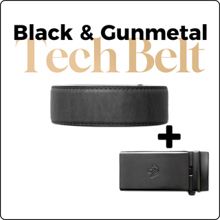 Tech Belt | Midnight Black | Gunmetal Buckle