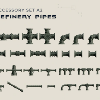 Accessory Set A2: Refinery Pipes