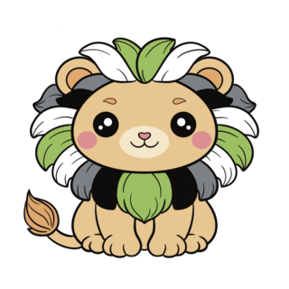Agender Lion Pin