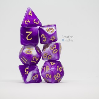 Dice Set Berry Cream